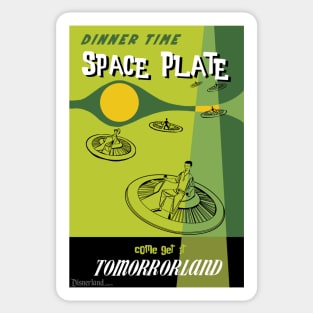 "Space Plate" - Disnerland Parody Sticker